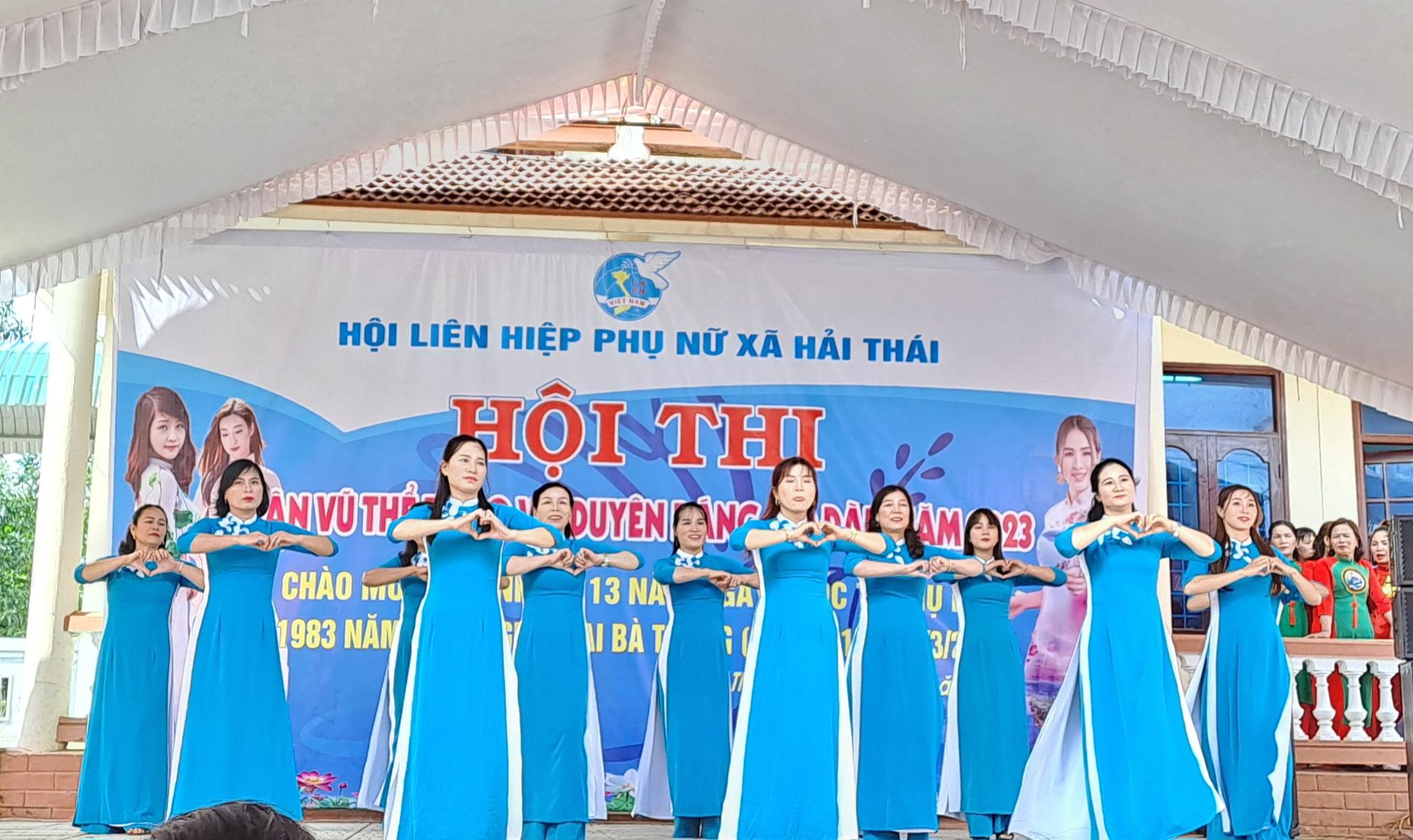 Hội LHPN xã Hải Thái tổ chức Hội thi 
